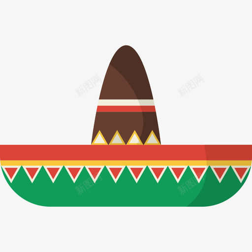 墨西哥帽时尚墨西哥元素2图标svg_新图网 https://ixintu.com 墨西哥元素2 墨西哥帽 时尚