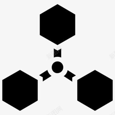 分子结构原子电子图标图标