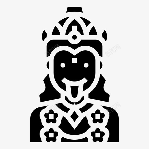 卡利阿凡达神图标svg_新图网 https://ixintu.com 卡利 印度 印度教 印度教神雕文 神 阿凡达