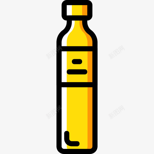 水瓶美食黄色图标svg_新图网 https://ixintu.com 水瓶 美食 黄色