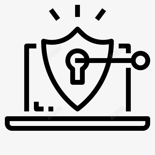 安全概念数据图标svg_新图网 https://ixintu.com 保护 商业和金融 安全 数据 概念