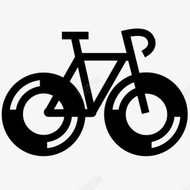 自行车山地车公路自行车图标图标