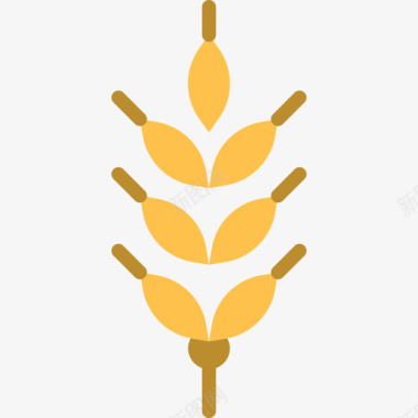 小麦耕作2平坦图标图标