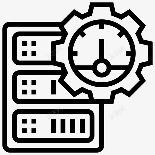 服务器数据库性能图标svg_新图网 https://ixintu.com 大数据线 性能 数据库 服务器 速度