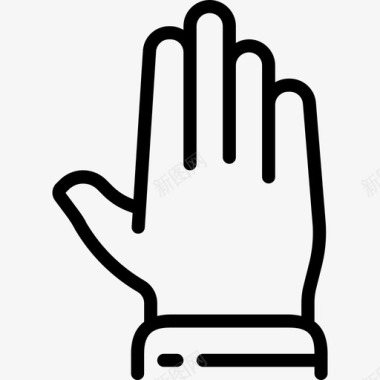 手手势3线性图标图标