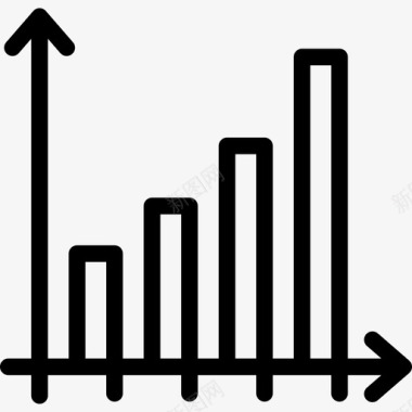 条形图图表方案2线性图标图标