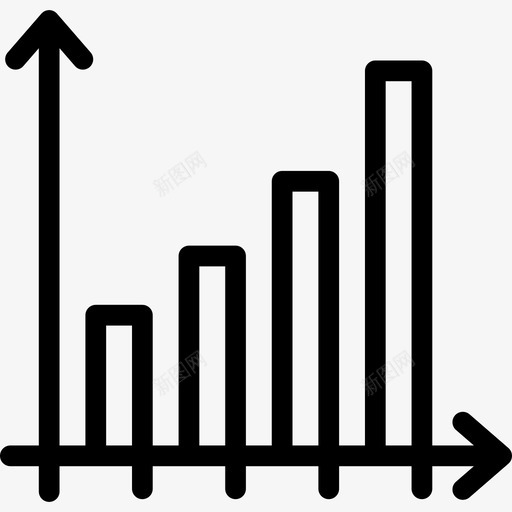 条形图图表方案2线性图标svg_新图网 https://ixintu.com 图表方案2 条形图 线性