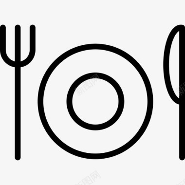 餐厅餐饮2直系图标图标