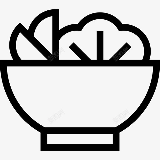 沙拉烧烤系列直系图标svg_新图网 https://ixintu.com 沙拉 烧烤系列 直系