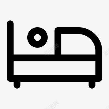 床睡眠家具图标图标