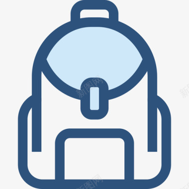 背包教育5蓝色图标图标
