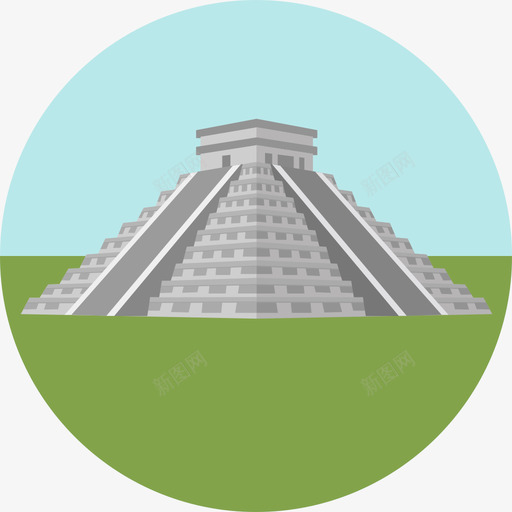 金字塔世界纪念碑圆形平面图标svg_新图网 https://ixintu.com 世界纪念碑 圆形平面 金字塔