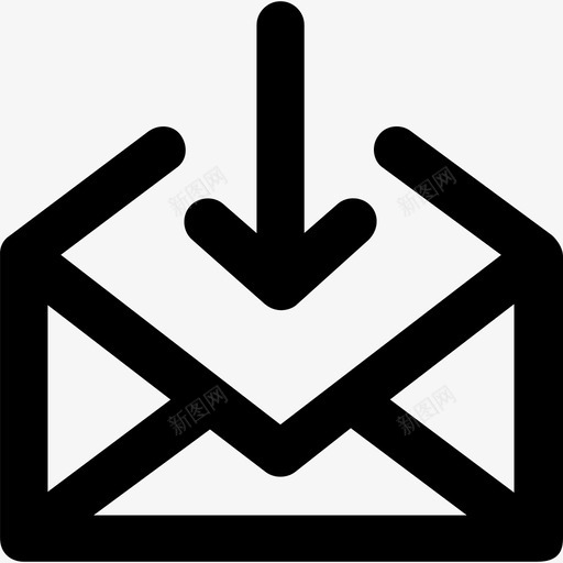 电子邮件通信2粗体圆形图标svg_新图网 https://ixintu.com 电子邮件 粗体圆形 通信2