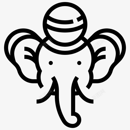 大象动物马戏团图标svg_新图网 https://ixintu.com 动物 大象 表演 马戏团 马戏团元素线
