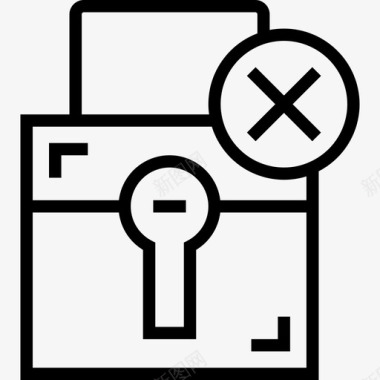 锁定用户3线性图标图标