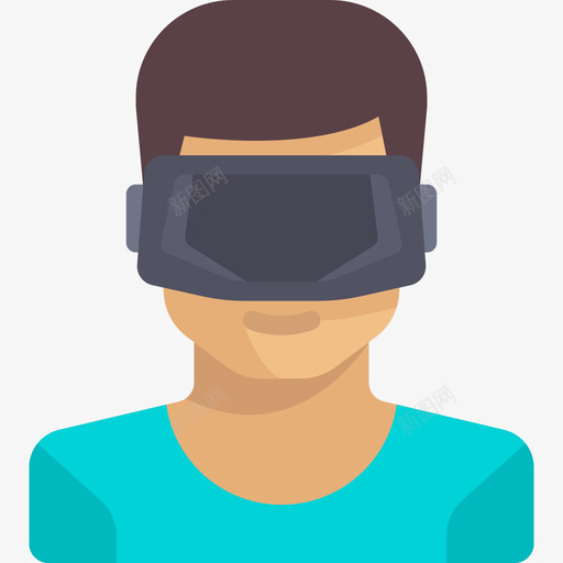 OculusRift未来技术扁平图标svg_新图网 https://ixintu.com OculusRift 扁平 未来技术