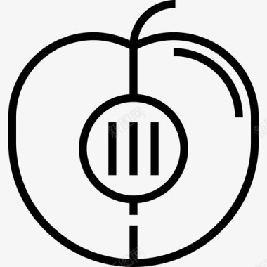 桃食物7直系图标图标