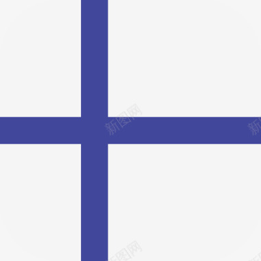 芬兰国际国旗3圆形方形图标图标
