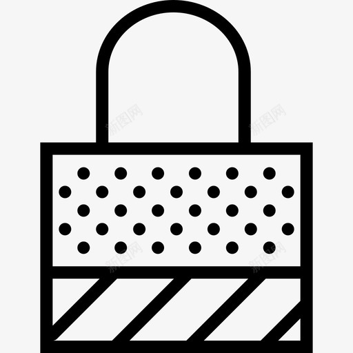 锁定基本集合2线性图标svg_新图网 https://ixintu.com 基本集合2 线性 锁定