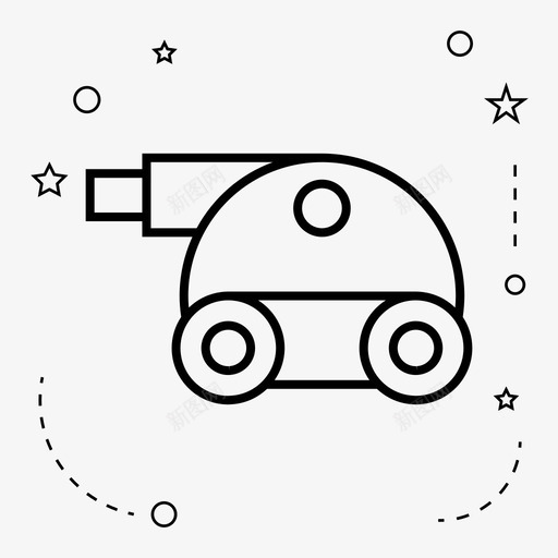 坦克机器人图标svg_新图网 https://ixintu.com 坦克 机器人