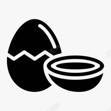 煮熟鸡蛋蛋白质图标图标