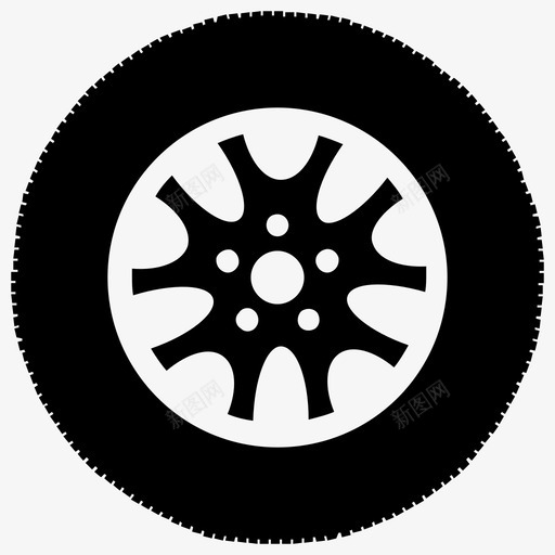 大轮胎轮胎卡车轮胎图标svg_新图网 https://ixintu.com 卡车轮胎 大轮胎 车轮 轮胎 轮胎字形图标