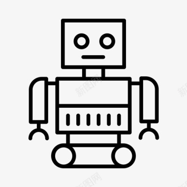 机器人人工智能自动化图标图标