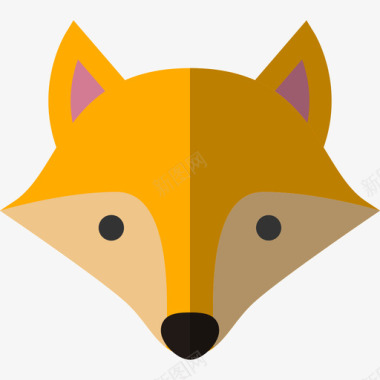 狐狸动物6扁平图标图标