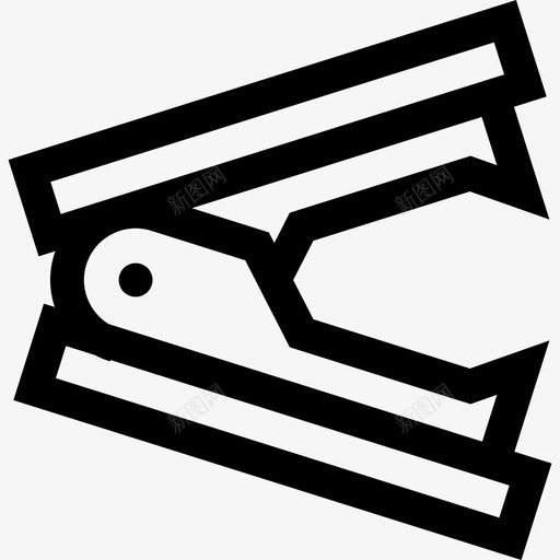订书机拆卸器文具4线性图标svg_新图网 https://ixintu.com 文具4 线性 订书机拆卸器