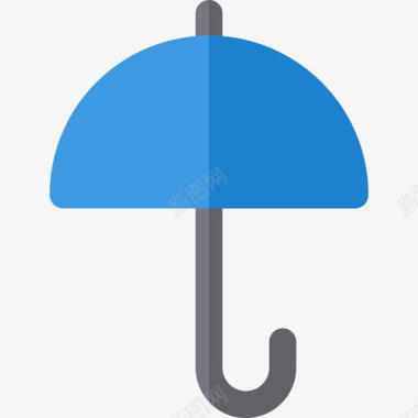 伞家用颜色扁平图标图标