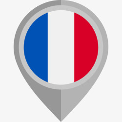 法国圆形法国国旗圆形图标高清图片