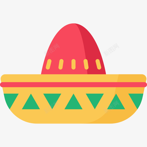 墨西哥帽墨西哥2平顶图标svg_新图网 https://ixintu.com 墨西哥2 墨西哥帽 平顶