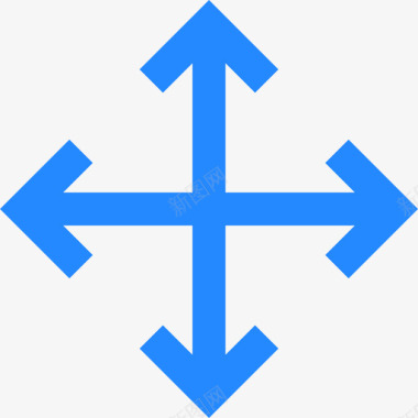 十字路口箭头集合5平坦图标图标