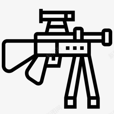 步枪枪军队图标图标