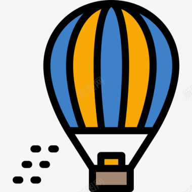 气球暑假颜色线条颜色图标图标