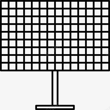 太阳能电池板科学与设备5128px线图标图标