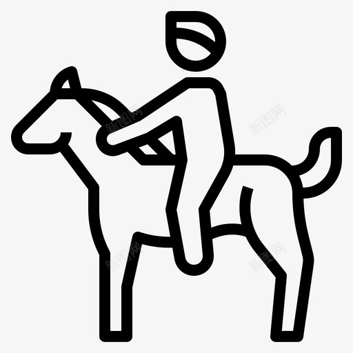 骑马宠物运动图标svg_新图网 https://ixintu.com 宠物 爱好 运动 骑马