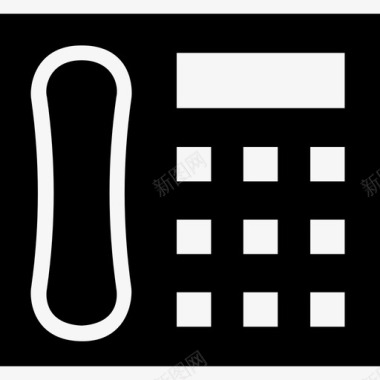 电话电子元件填充图标图标
