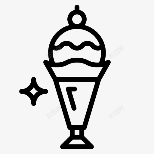 圣代冰淇淋甜点软糖图标svg_新图网 https://ixintu.com 冰淇淋 圣代冰淇淋 甜点 软糖