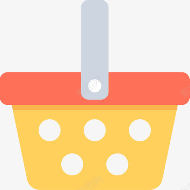购物篮购物和商业9平的图标图标