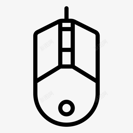 鼠标设备游戏图标svg_新图网 https://ixintu.com 技术 游戏 电线 设备 设备线 鼠标