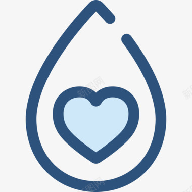 水慈善4蓝色图标图标