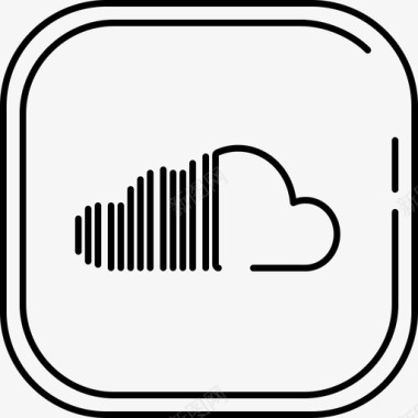 Soundcloud社交媒体10128px行图标图标