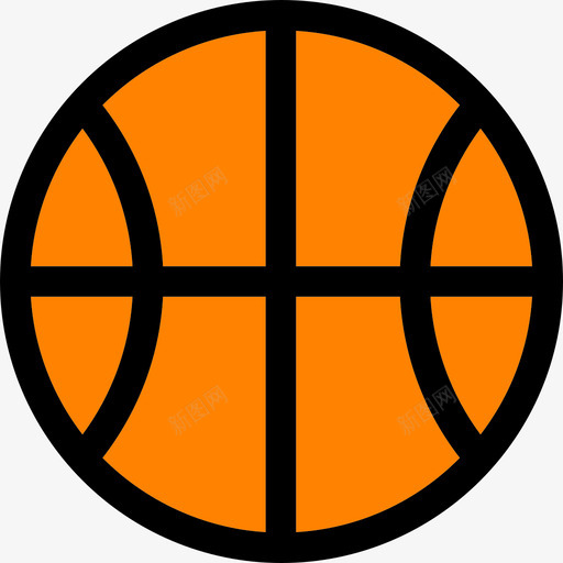 篮球运动线性色彩健身元素图标svg_新图网 https://ixintu.com 篮球 线性色彩健身元素 运动