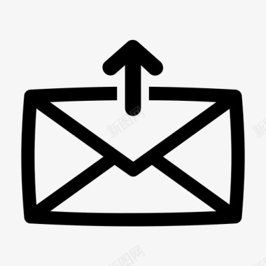 电子邮件发送信件发件箱图标图标