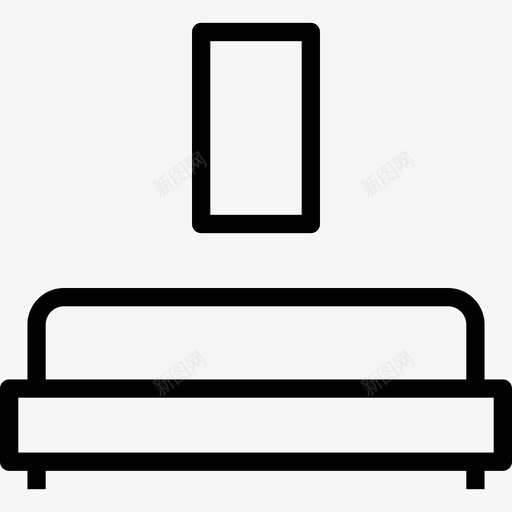 沙发家具5线性图标svg_新图网 https://ixintu.com 家具5 沙发 线性