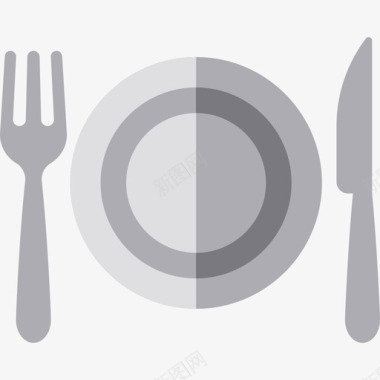 晚餐感恩节6平铺图标图标