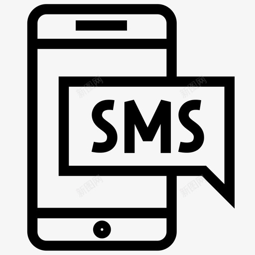短信手机短信应用图标svg_新图网 https://ixintu.com 手机 短信 短信图标 短信应用 短信短信