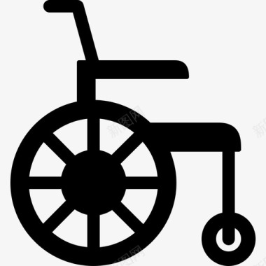轮椅医用13实心图标图标