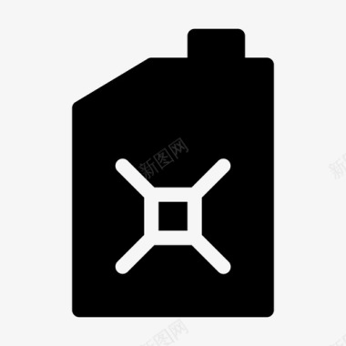 汽油罐容器燃料图标图标